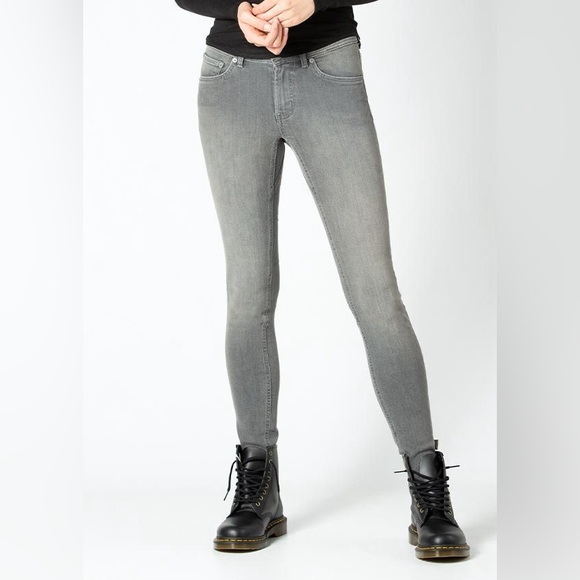 Chico's Denim - Chico's Jegging Slim Fit Stretch Gray Denim Cotton Blend Jeans Women 10